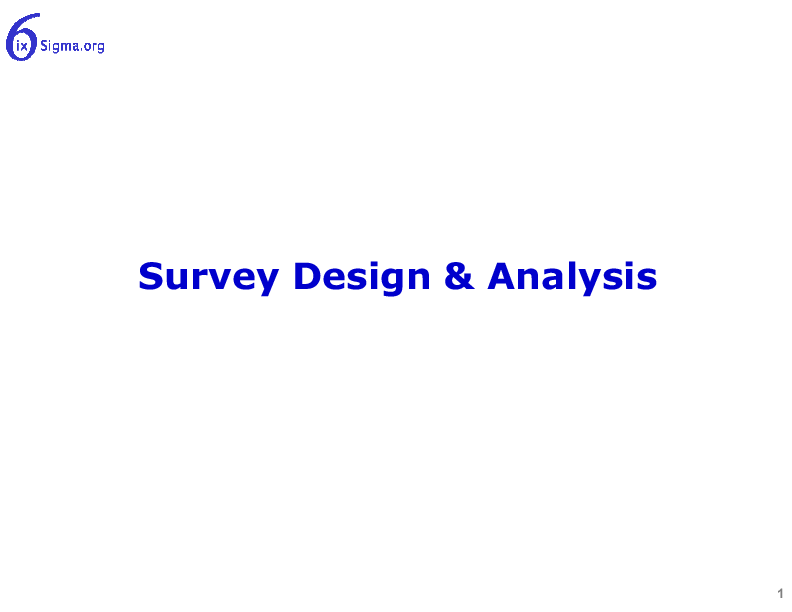 061_Survey Design and Analysis (41-slide PPT PowerPoint presentation (PPTX)) Preview Image