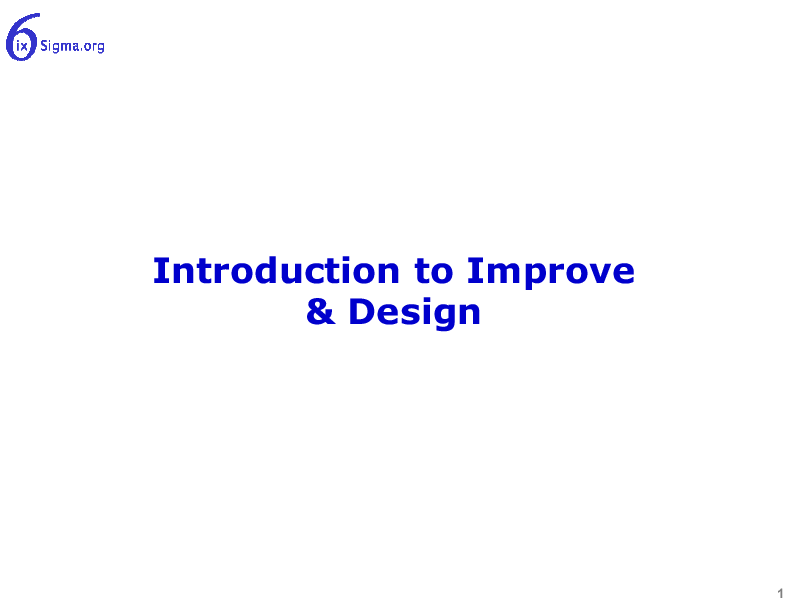 062_Introduction to Improve and Design (18-slide PPT PowerPoint presentation (PPTX)) Preview Image