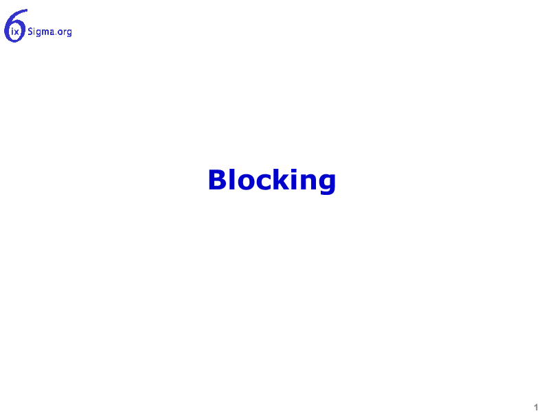 068_Blocking (17-slide PPT PowerPoint presentation (PPT)) Preview Image