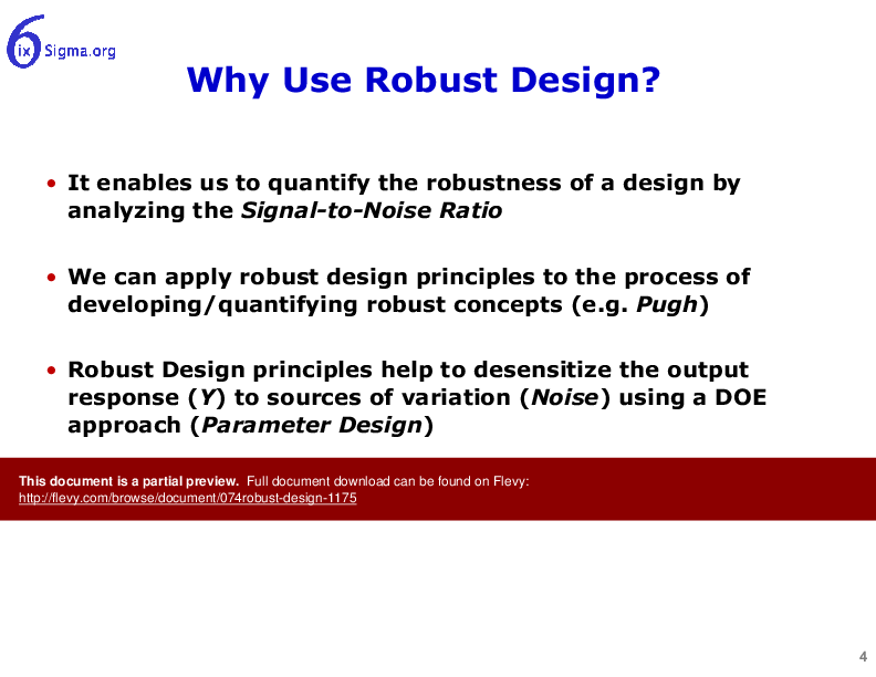 074_Robust Design (24-slide PPT PowerPoint presentation (PPT)) Preview Image