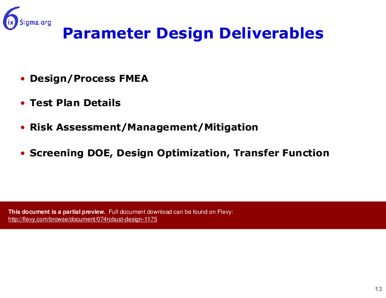 074_Robust Design (24-slide PPT PowerPoint presentation (PPT)) Preview Image