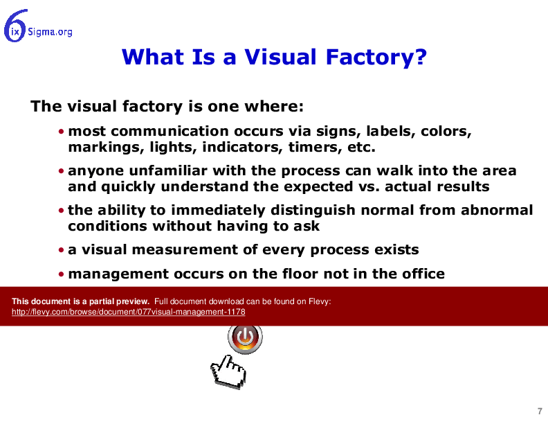 077_Visual Management (21-slide PPT PowerPoint presentation (PPTX)) Preview Image