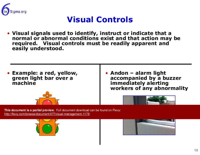 077_Visual Management (21-slide PPT PowerPoint presentation (PPTX)) Preview Image
