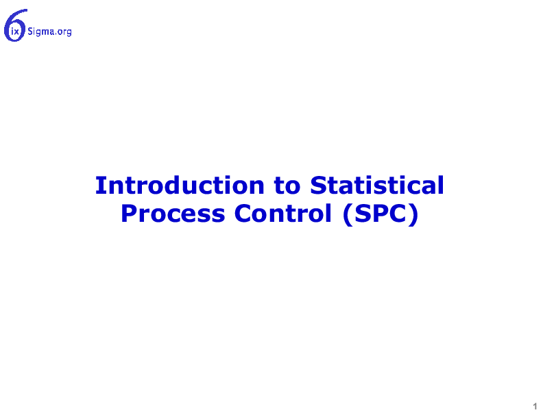 079_Introduction to Statistical Process Control (25-slide PPT PowerPoint presentation (PPTX)) Preview Image