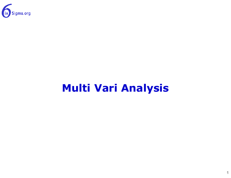 This is a partial preview of 085_Multi Vari Analysis (54-slide PowerPoint presentation (PPTX)). Full document is 54 slides. 