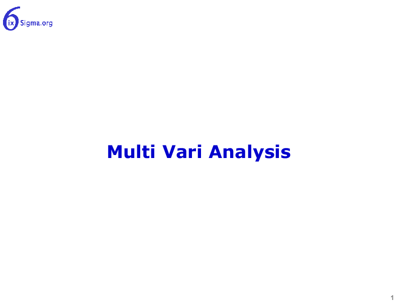 085_Multi Vari Analysis (54-slide PPT PowerPoint presentation (PPTX)) Preview Image