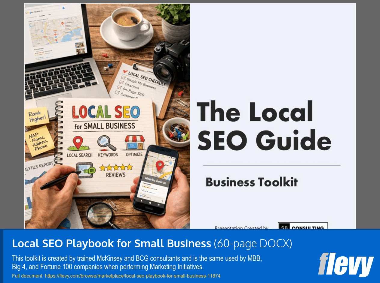 Local SEO Playbook for Small Business (60-page Word document) Preview Image