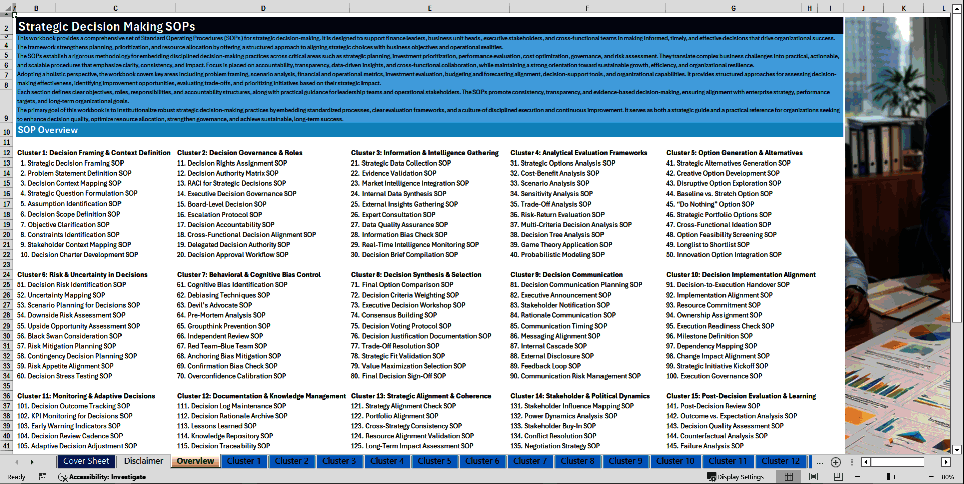100+ Strategic Decision Making SOPs (Excel template (XLSX)) Preview Image