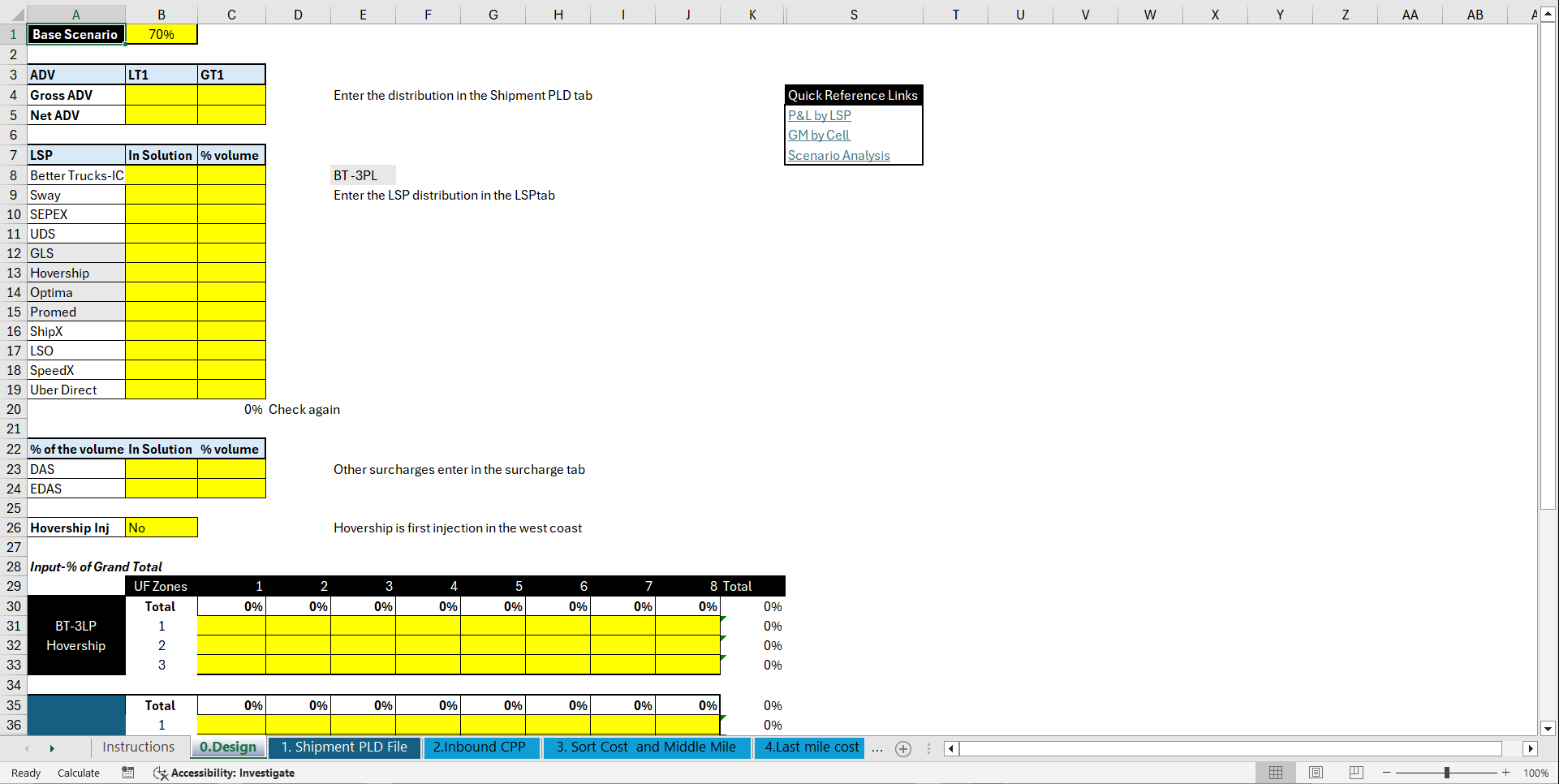 Last Mile Pricing (Excel template (XLSM)) Preview Image