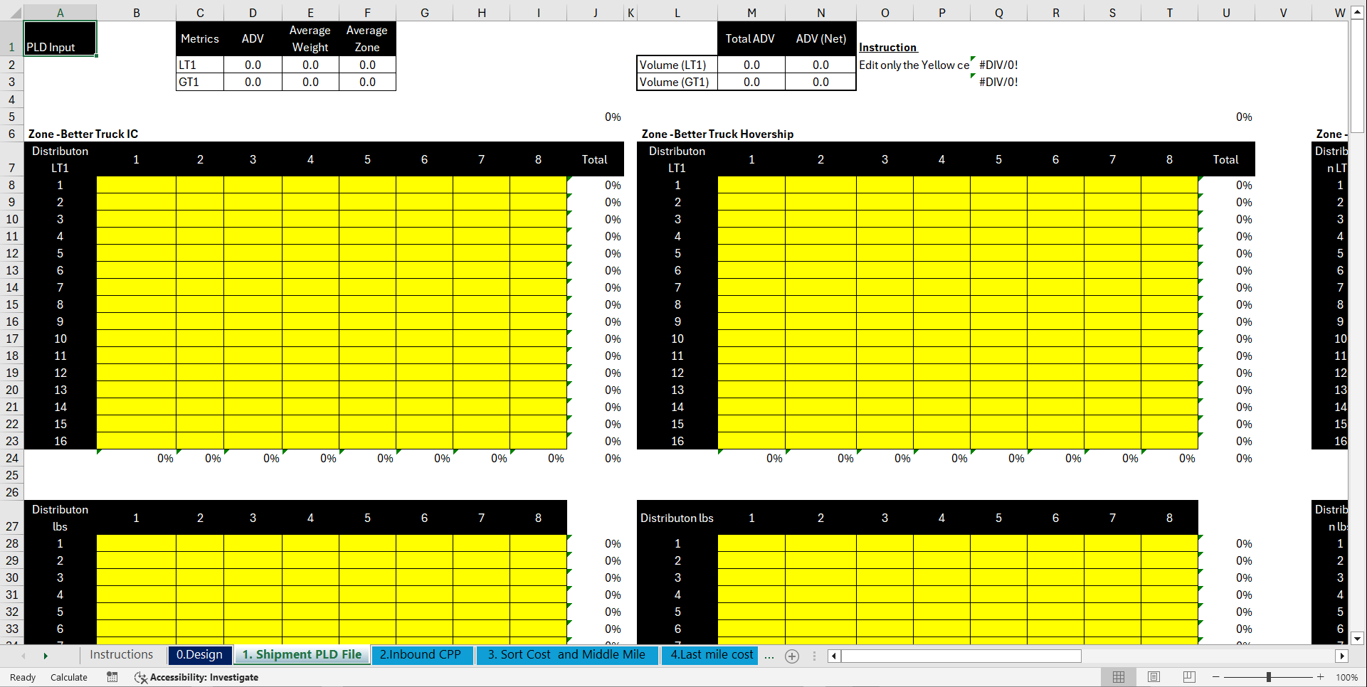 Last Mile Pricing (Excel template (XLSM)) Preview Image