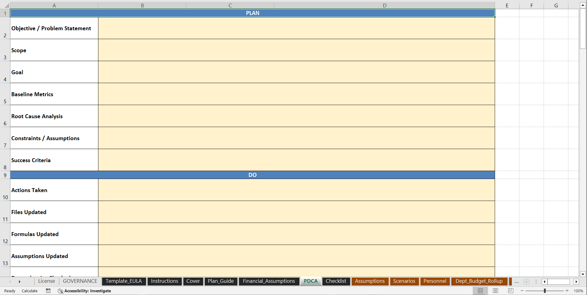 Financial Model 3-Statement Forecast (BPGFM Pro) (Excel template (XLSM)) Preview Image