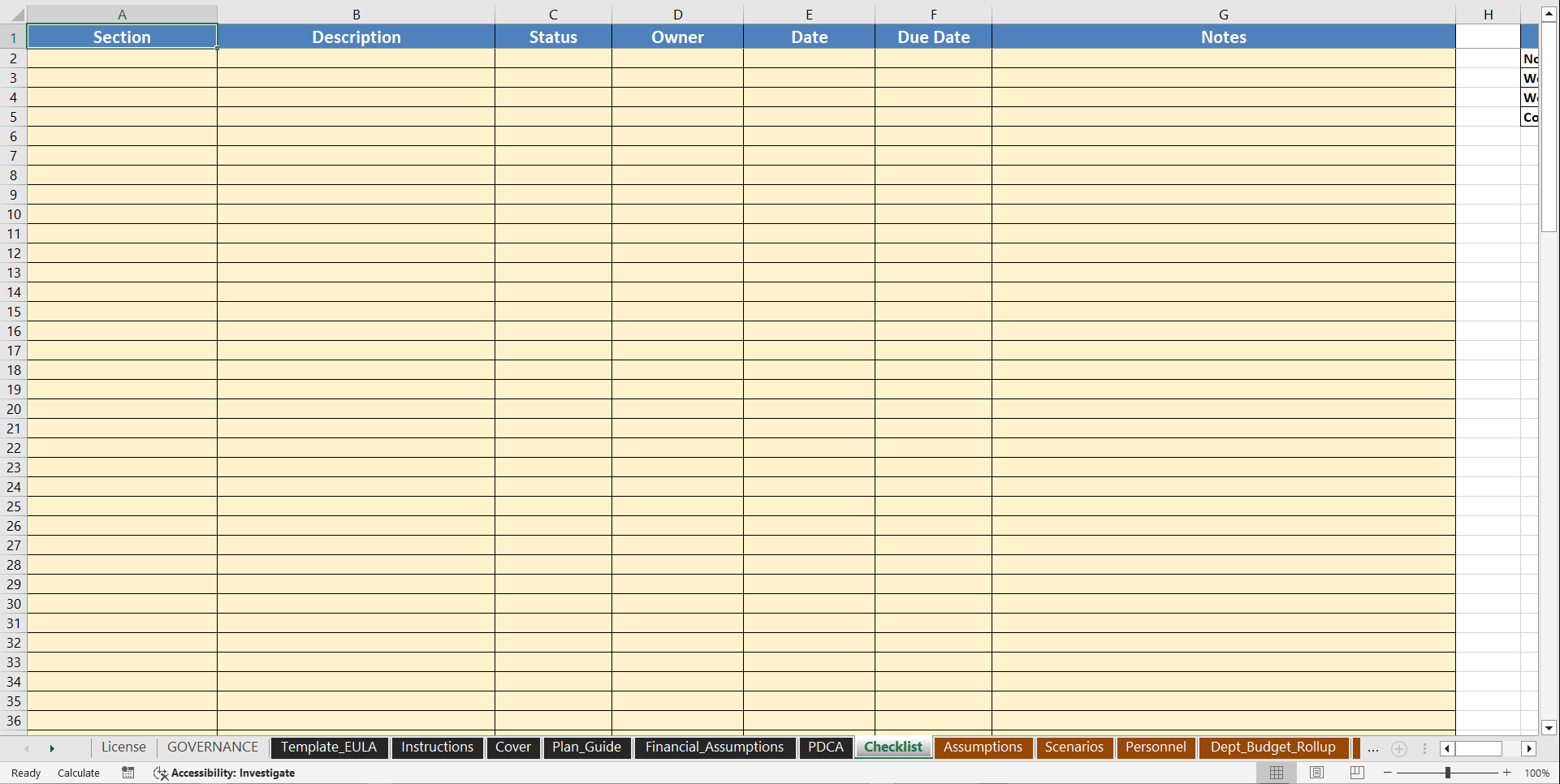 Financial Model 3-Statement Forecast (BPGFM Pro) (Excel template (XLSM)) Preview Image