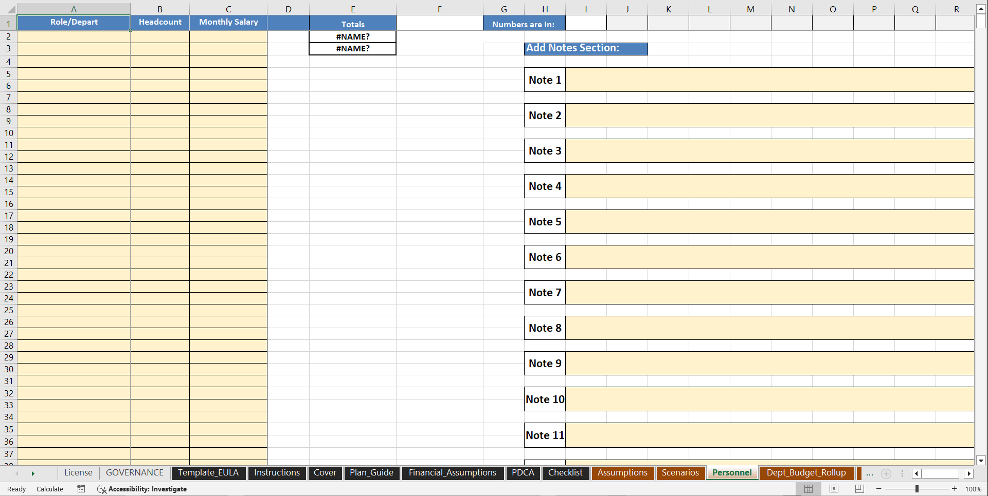 Financial Model 3-Statement Forecast (BPGFM Pro) (Excel template (XLSM)) Preview Image