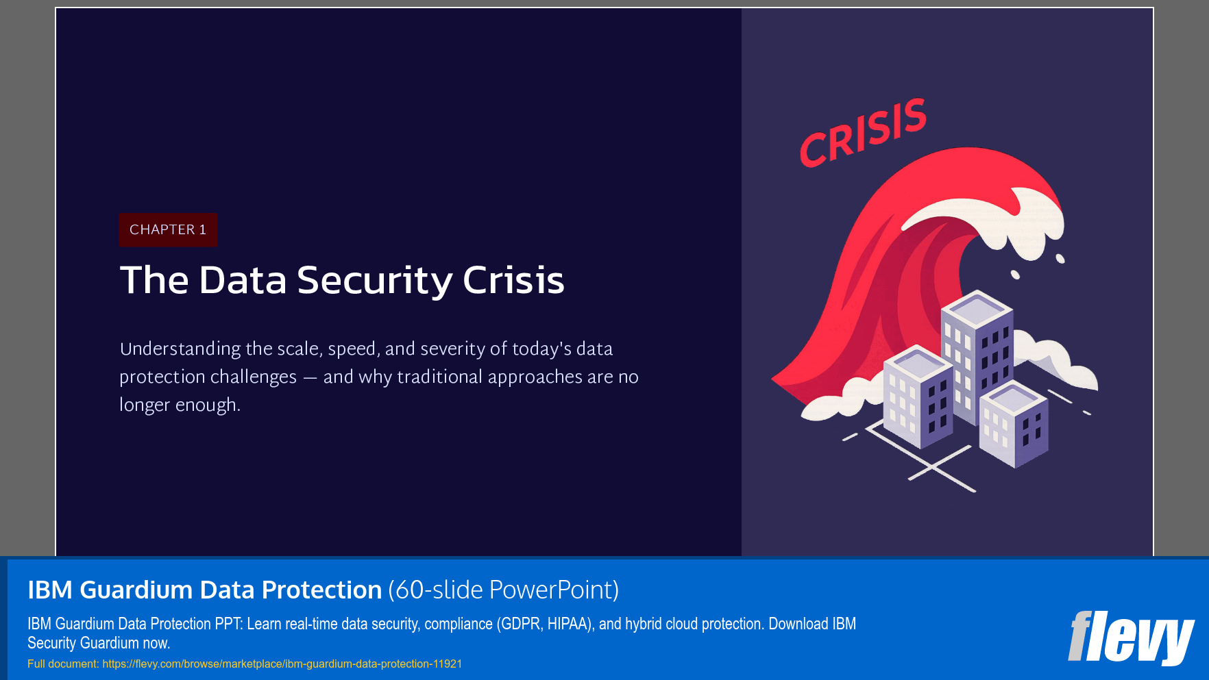 IBM Guardium Data Protection (60-slide PPT PowerPoint presentation template (PPTX)) Preview Image