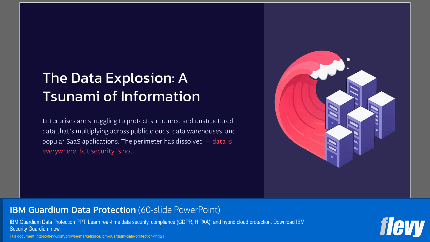 IBM Guardium Data Protection (60-slide PPT PowerPoint presentation template (PPTX)) Preview Image