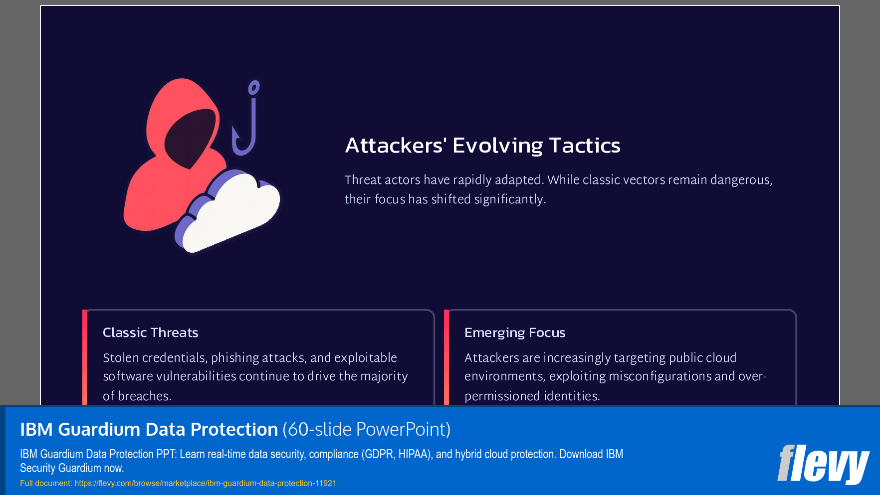 IBM Guardium Data Protection (60-slide PPT PowerPoint presentation template (PPTX)) Preview Image
