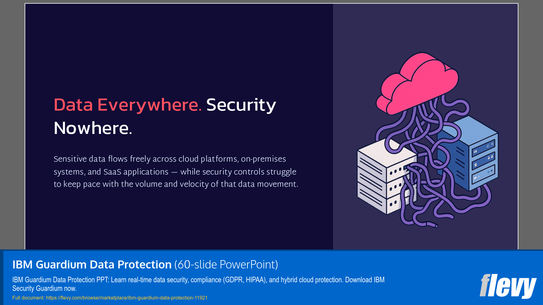 IBM Guardium Data Protection (60-slide PPT PowerPoint presentation template (PPTX)) Preview Image