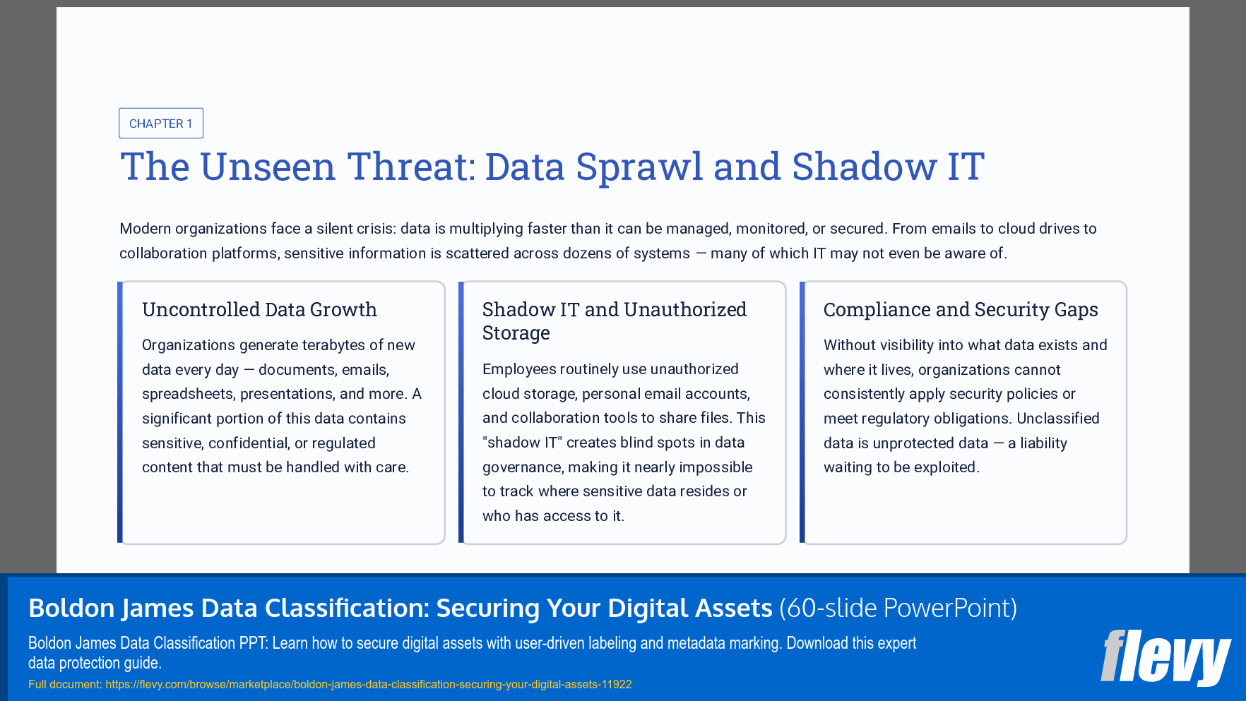 Boldon James Data Classification: Securing Your Digital Assets (60-slide PPT PowerPoint presentation template (PPTX)) Preview Image