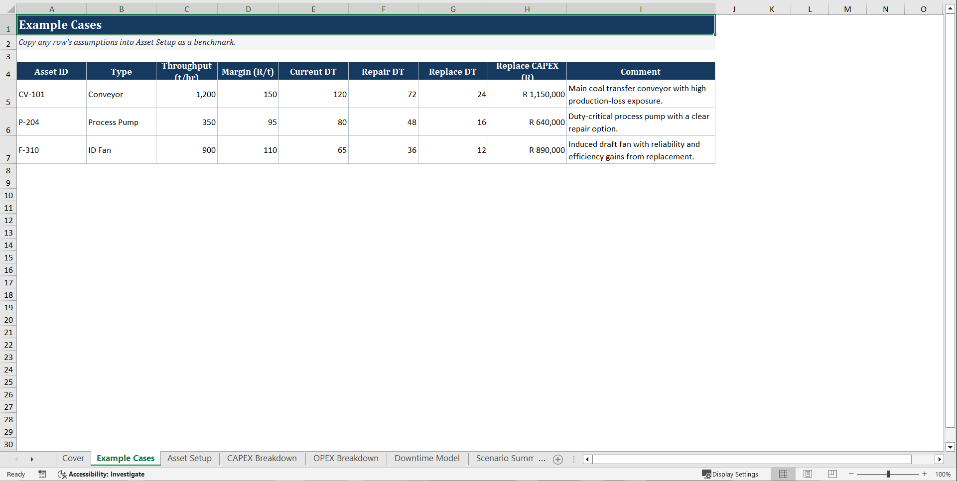 CAPEX vs OPEX Decision Tool for High-Impact Plant Investment (Excel template (XLSX)) Preview Image