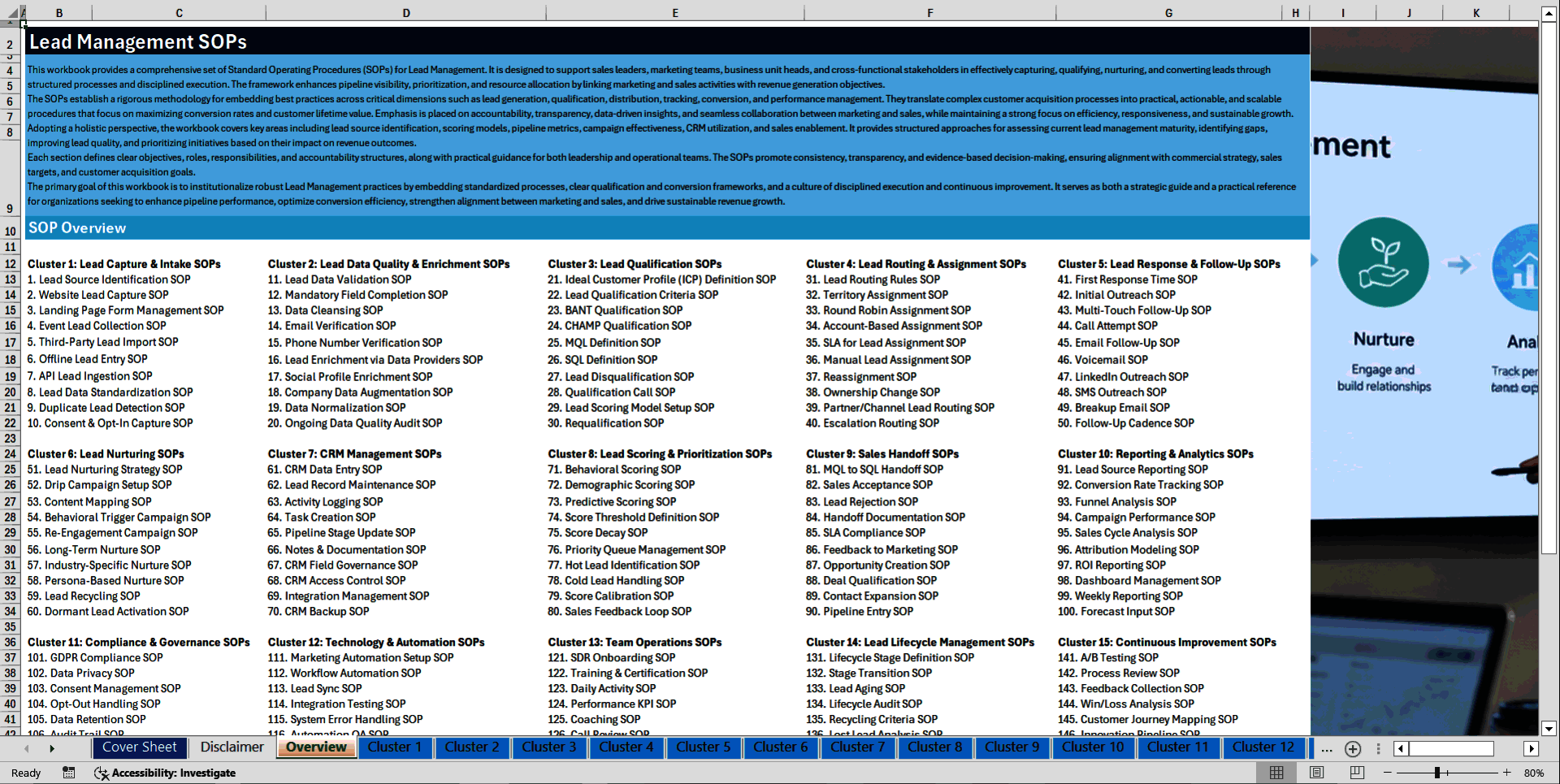 100+ Lead Management SOPs (Excel template (XLSX)) Preview Image