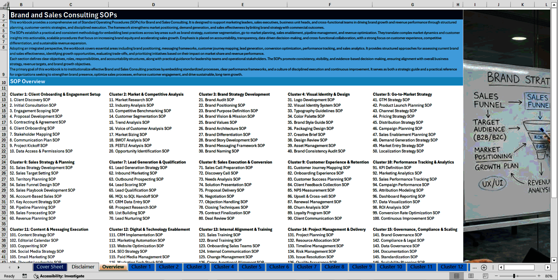100+ Brand & Sales Consulting SOPs (Excel template (XLSX)) Preview Image