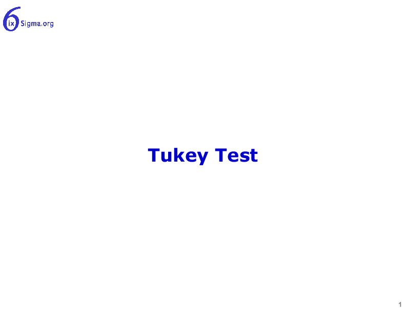 089_Tukey Test (12-slide PPT PowerPoint presentation (PPTX)) Preview Image