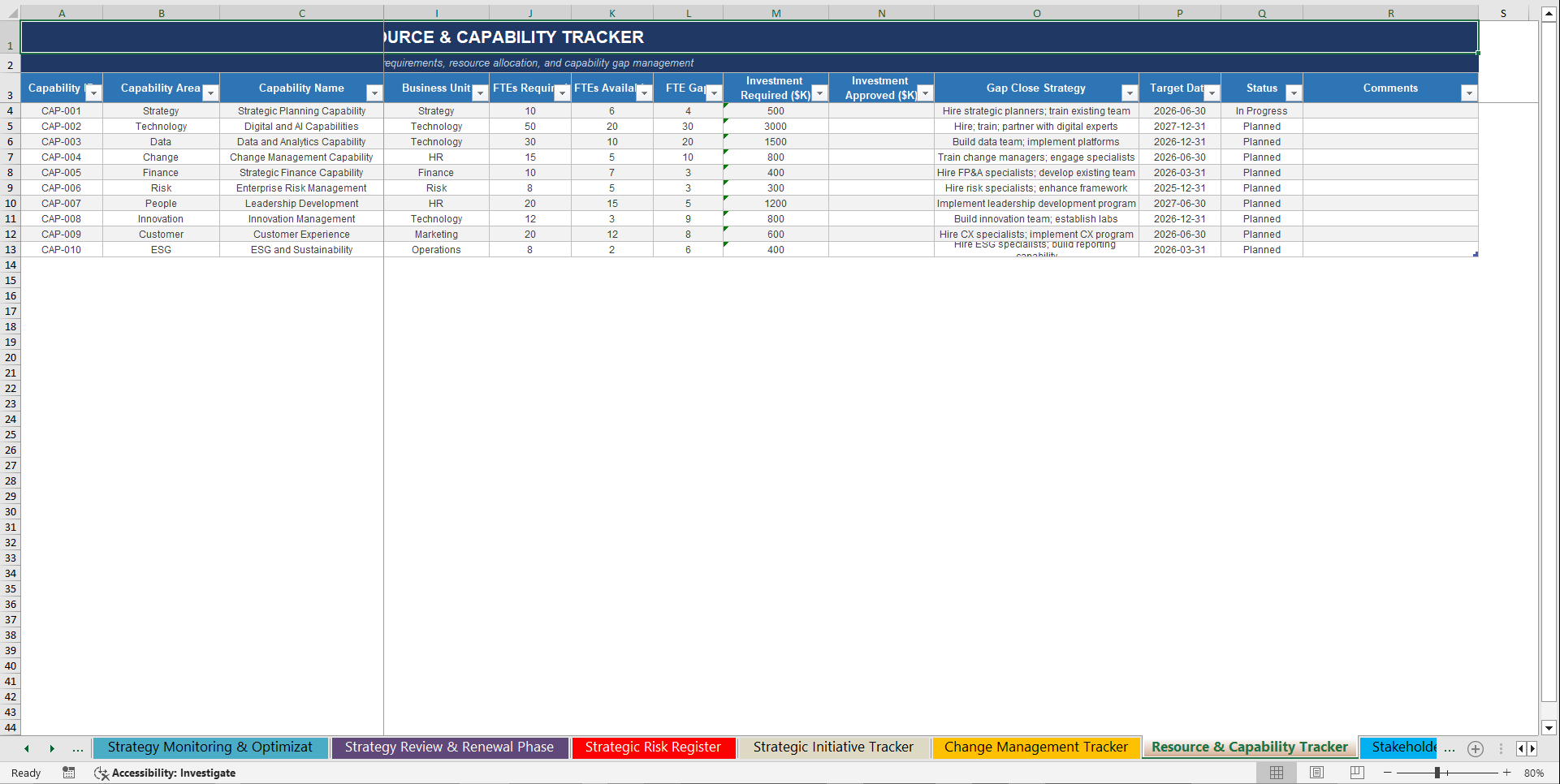Ultimate Corporate Strategy Lifecycle To-Do Checklist System (Excel template (XLSX)) Preview Image