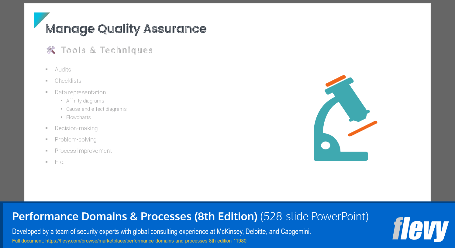 Performance Domains & Processes (8th Edition) (528-slide PPT PowerPoint presentation template (PPTX)) Preview Image