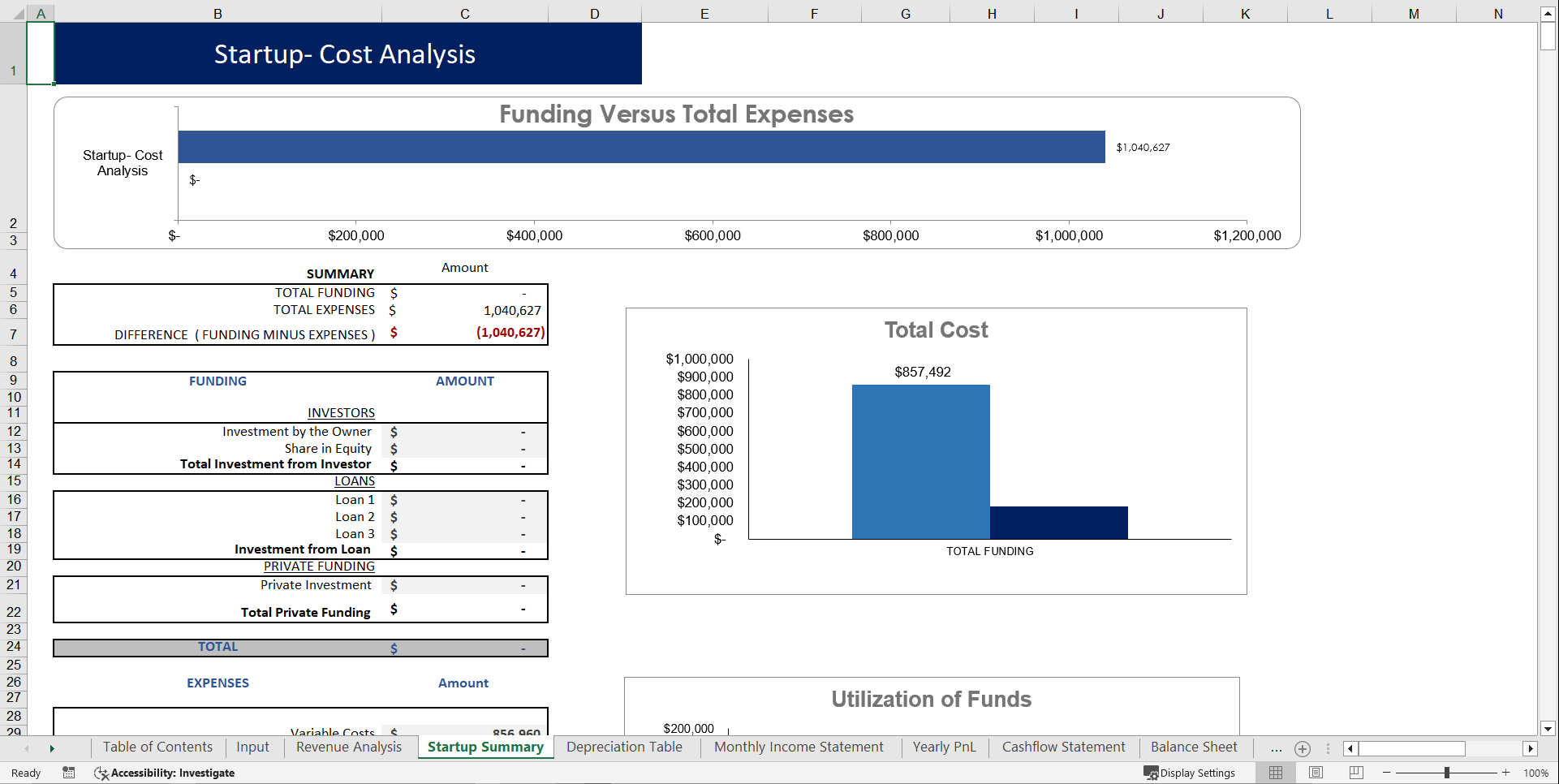 Clinical Laboratory Financial Model Template (Excel template (XLSX)) Preview Image