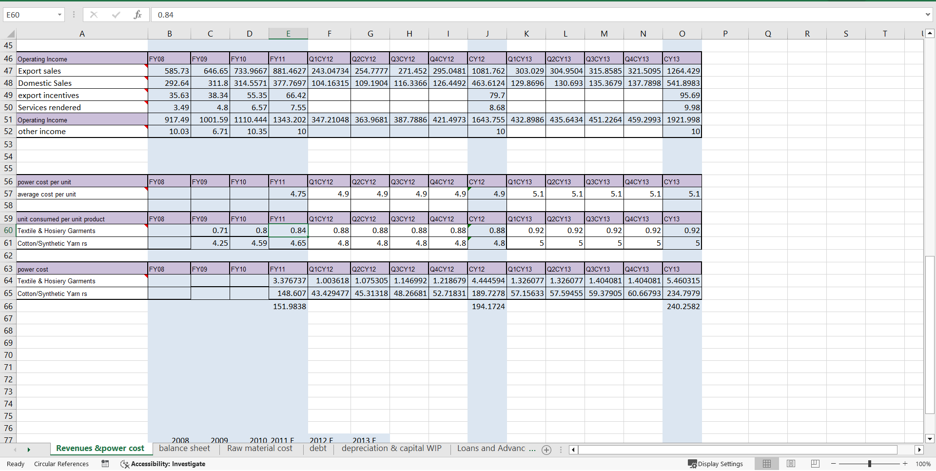 Financial Model for Manufacturing Valuation (Excel template (XLSX)) Preview Image