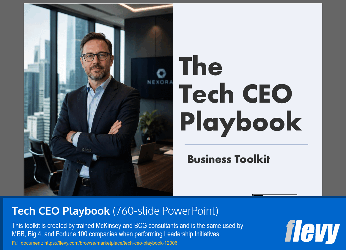 Tech CEO Playbook (760-slide PPT PowerPoint presentation template (PPTX)) Preview Image