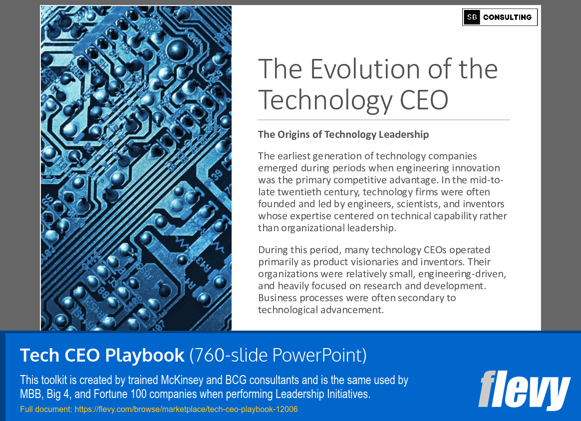 Tech CEO Playbook (760-slide PPT PowerPoint presentation template (PPTX)) Preview Image