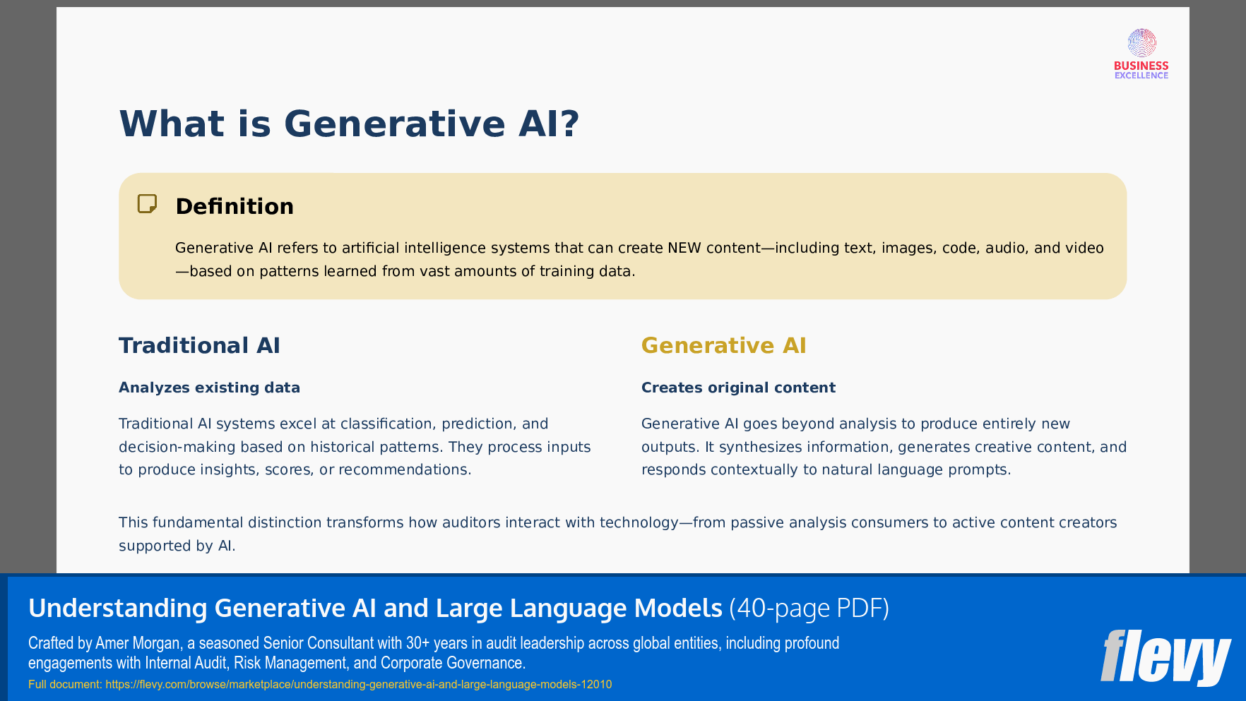 Understanding Generative AI and Large Language Models (40-page PDF document) Preview Image