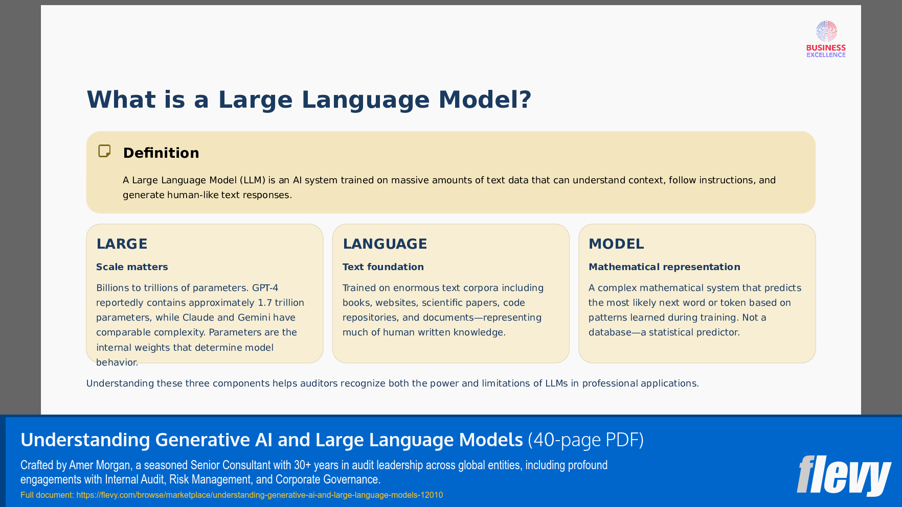 Understanding Generative AI and Large Language Models (40-page PDF document) Preview Image