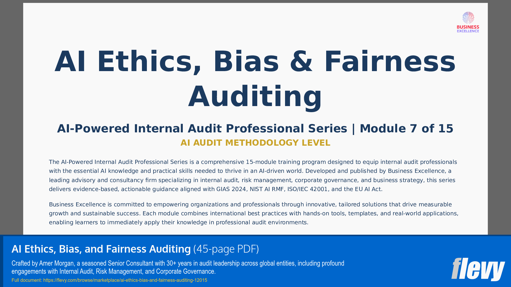 AI Ethics, Bias, and Fairness Auditing (45-page PDF document) Preview Image