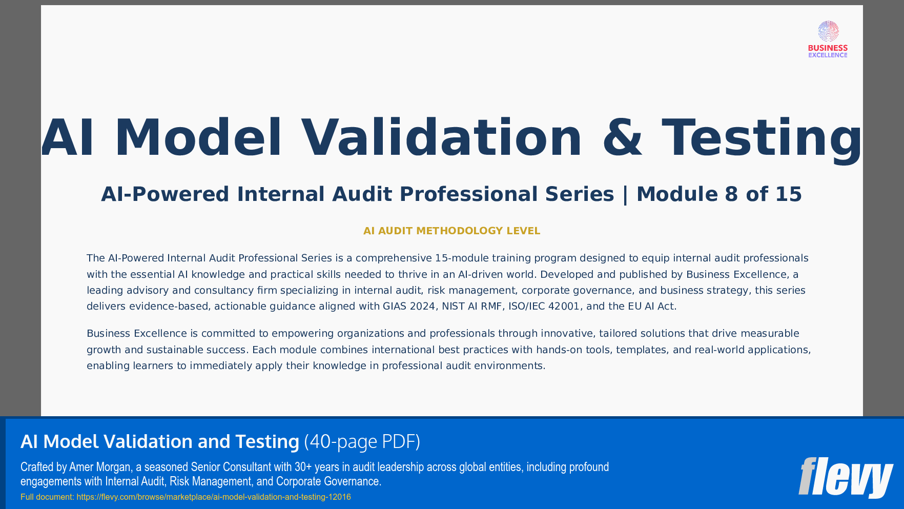 AI Model Validation and Testing (40-page PDF document) Preview Image