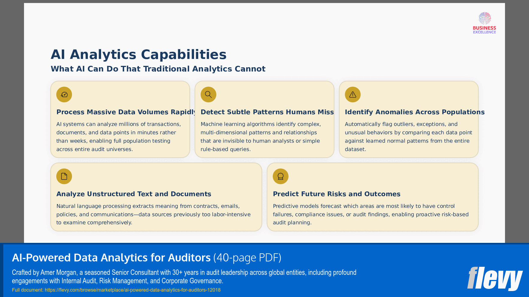 AI-Powered Data Analytics for Auditors (40-page PDF document) Preview Image