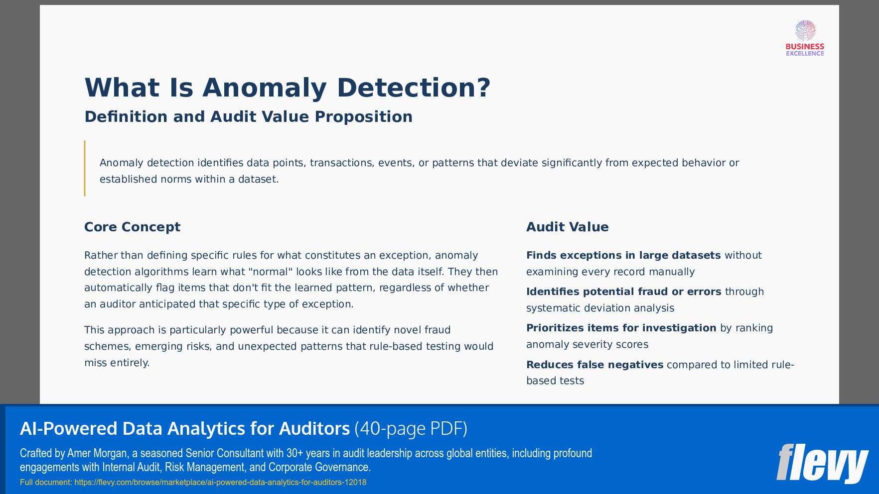 AI-Powered Data Analytics for Auditors (40-page PDF document) Preview Image