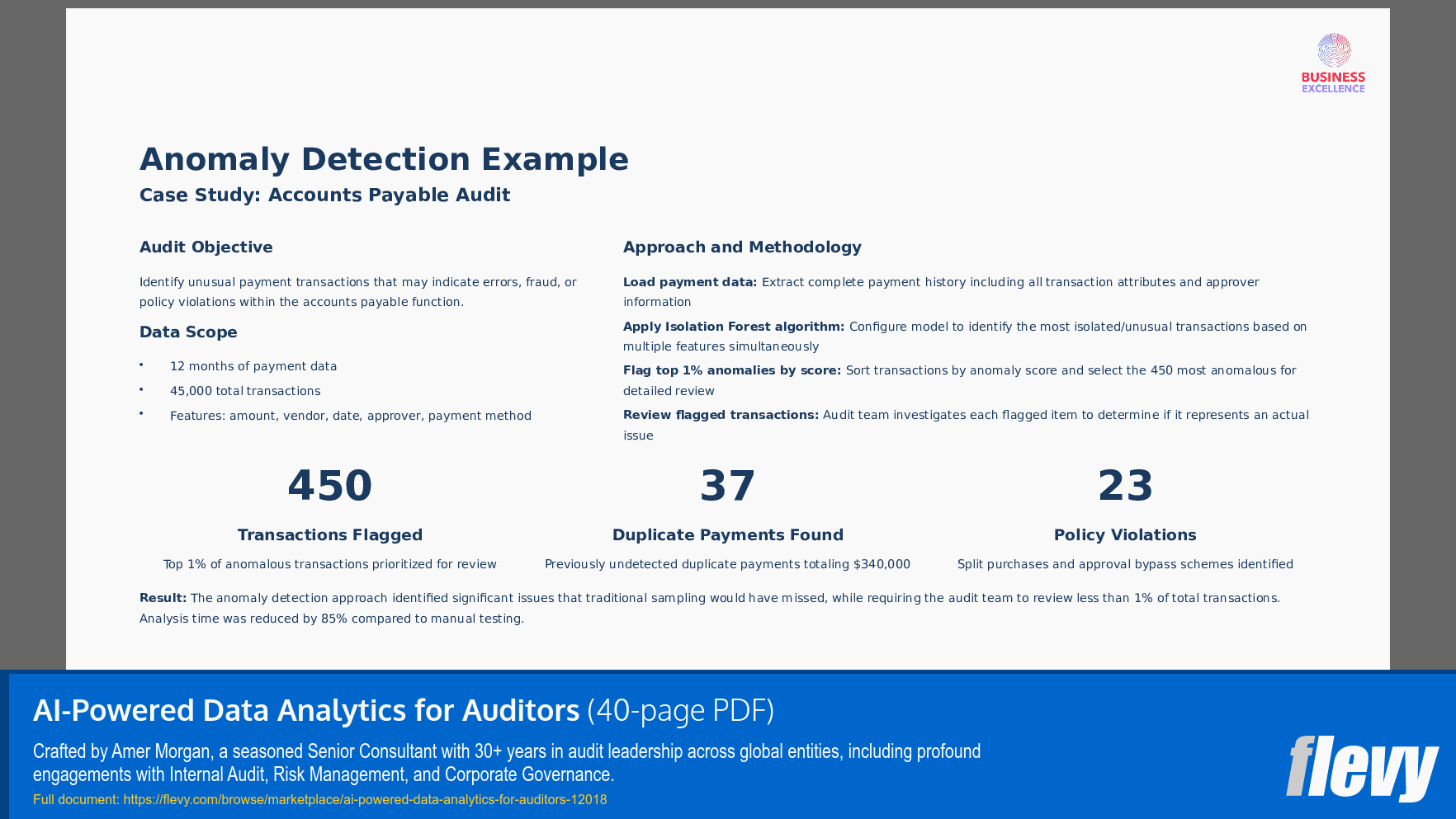 AI-Powered Data Analytics for Auditors (40-page PDF document) Preview Image