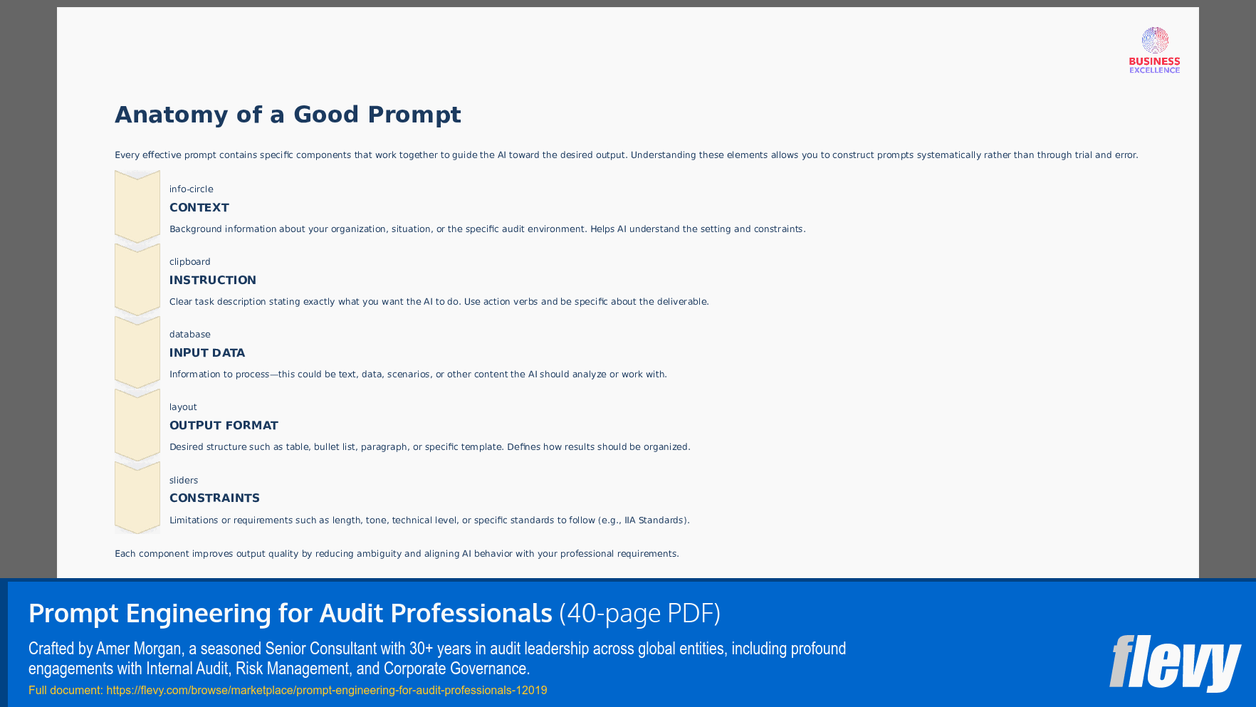 Prompt Engineering for Audit Professionals (40-page PDF document) Preview Image