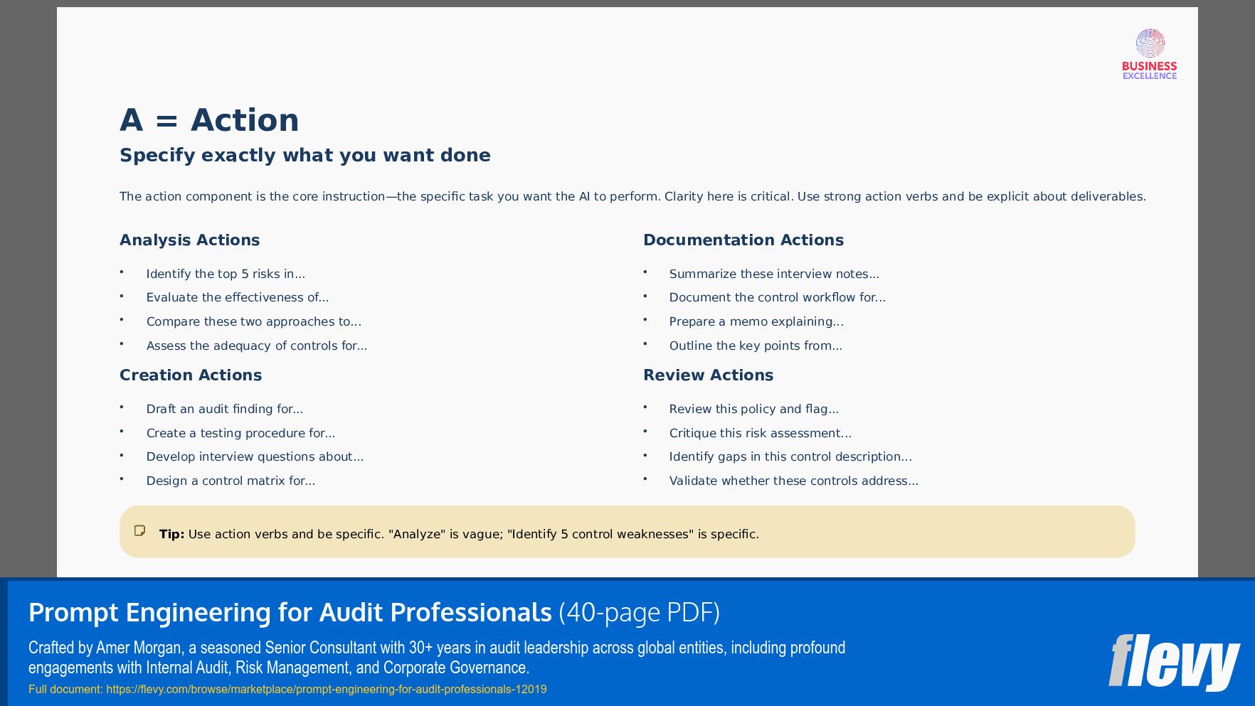 Prompt Engineering for Audit Professionals (40-page PDF document) Preview Image