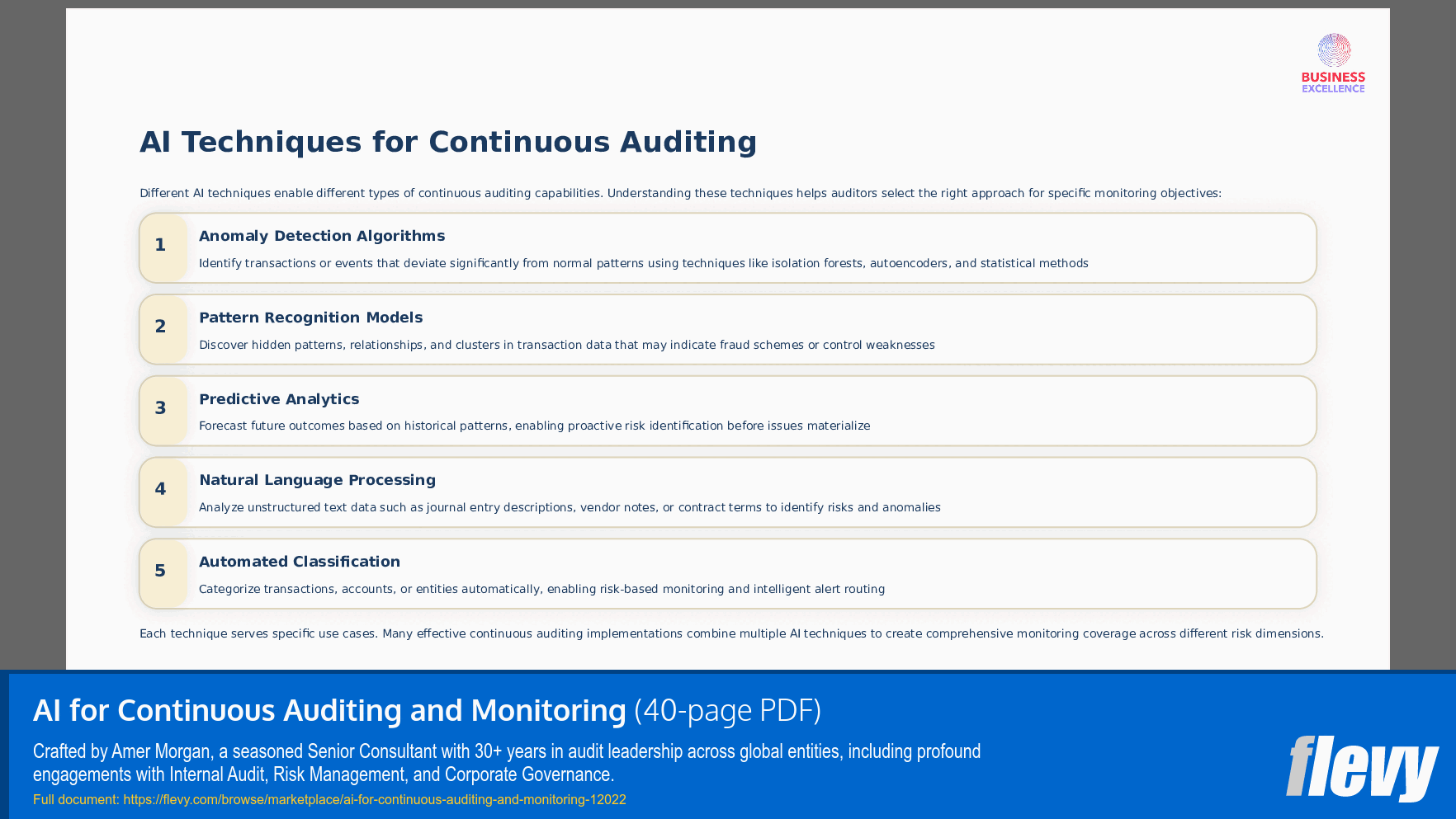AI for Continuous Auditing and Monitoring (40-page PDF document) Preview Image