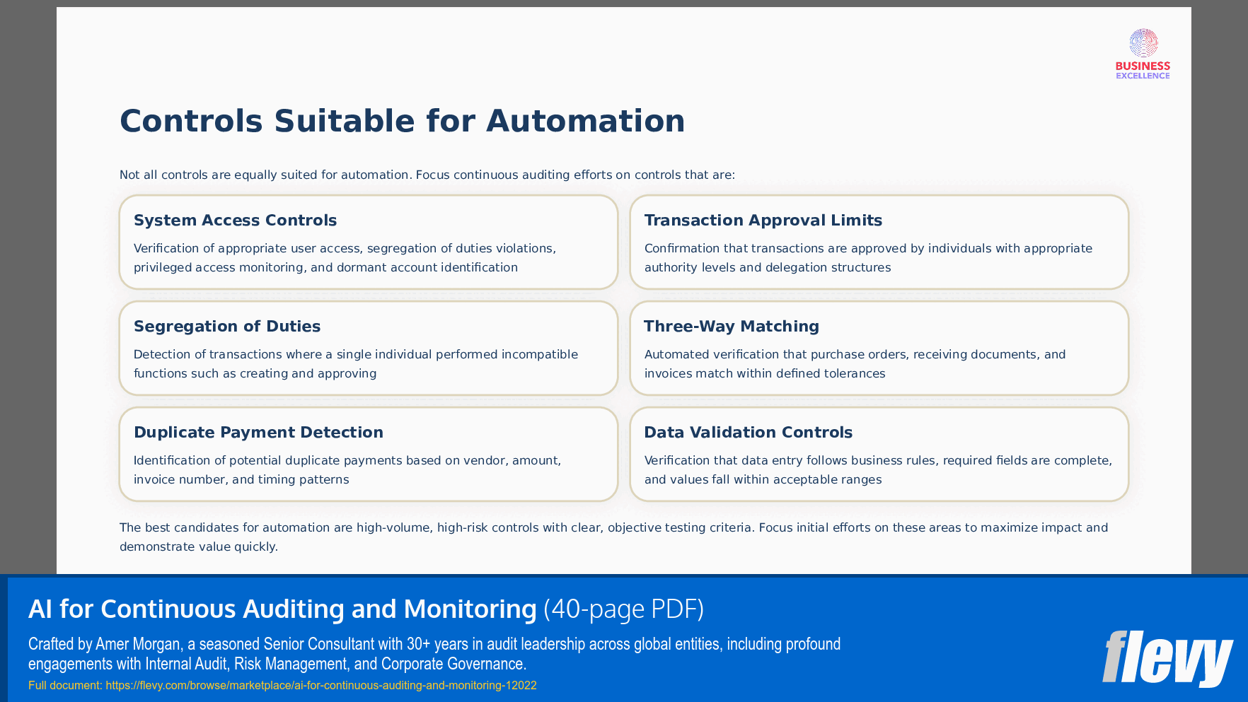 AI for Continuous Auditing and Monitoring (40-page PDF document) Preview Image