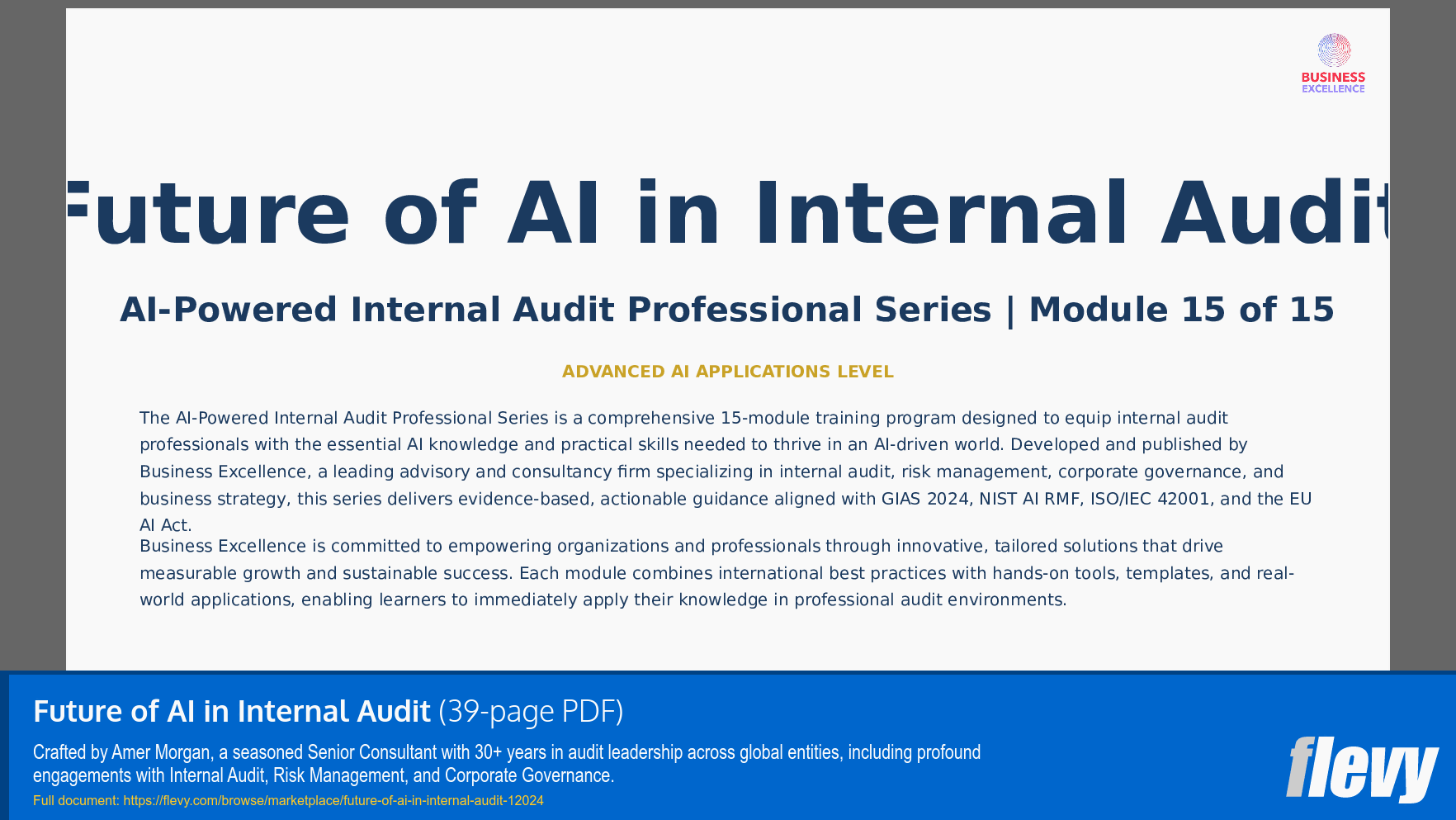 Future of AI in Internal Audit (39-page PDF document) Preview Image