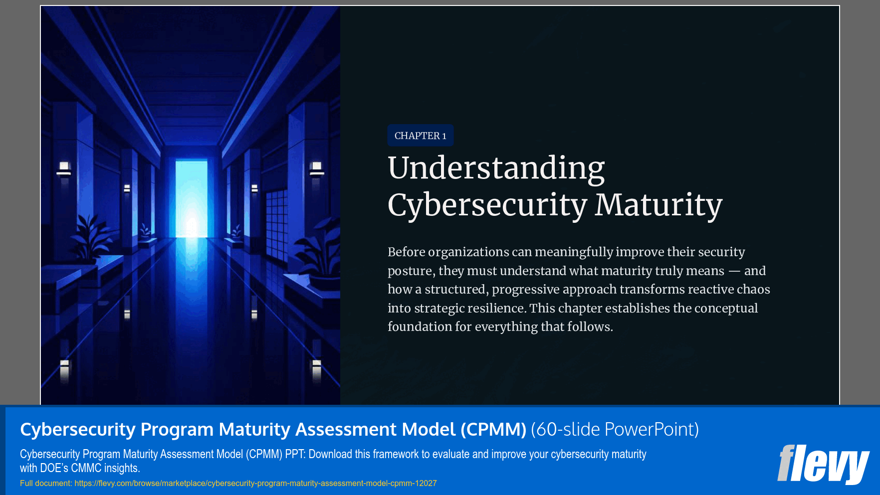 Cybersecurity Program Maturity Assessment Model (CPMM) (60-slide PPT PowerPoint presentation template (PPTX)) Preview Image