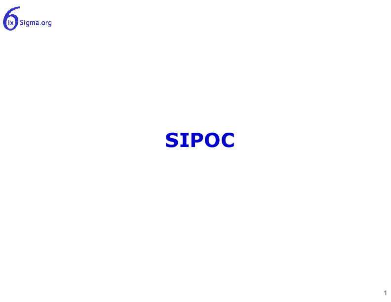 013_SIPOC (18-slide PPT PowerPoint presentation (PPT)) Preview Image