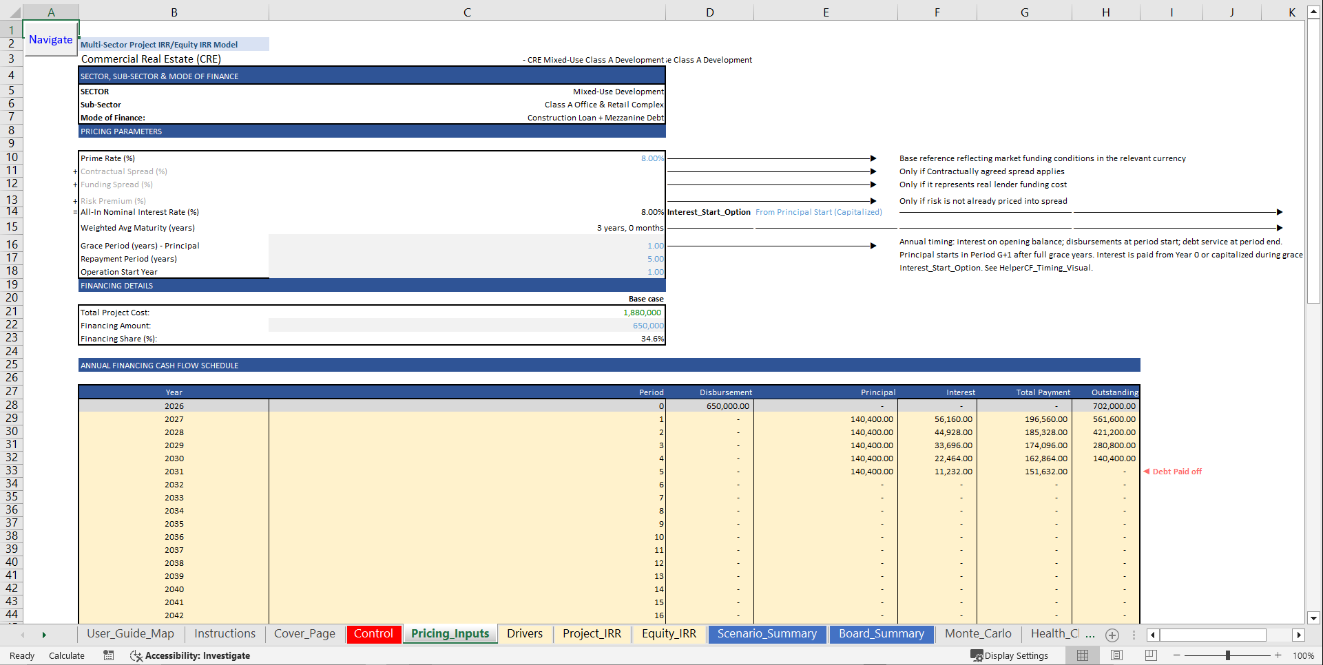 Professional Multi-Sector Financial Modeling Platform (Excel template (XLSM)) Preview Image