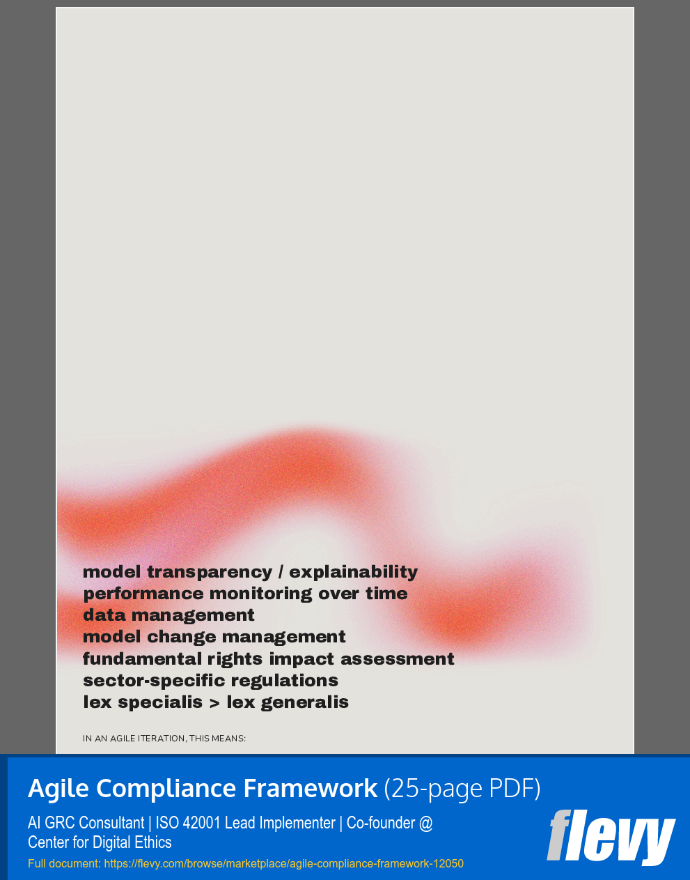 Agile Compliance Framework (25-page PDF document) Preview Image