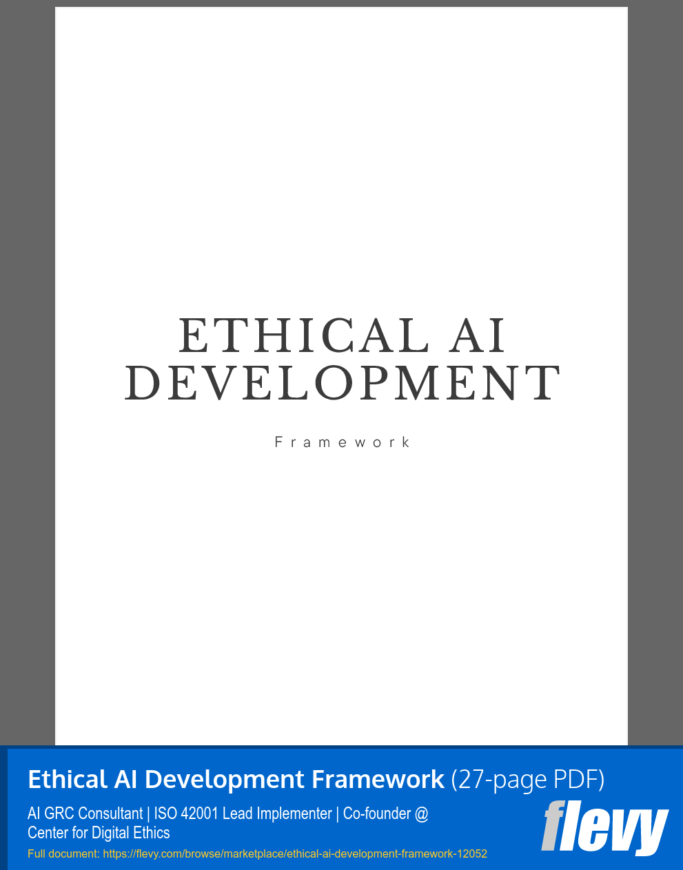 Ethical AI Development Framework (27-page PDF document) Preview Image