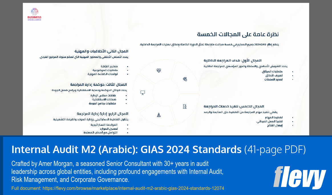 Internal Audit M2 (Arabic): GIAS 2024 Standards (41-page PDF document) Preview Image